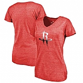 Women's Houston Rockets Fanatics Branded Gradient Logo Tri Blend T-Shirt Red FengYun,baseball caps,new era cap wholesale,wholesale hats